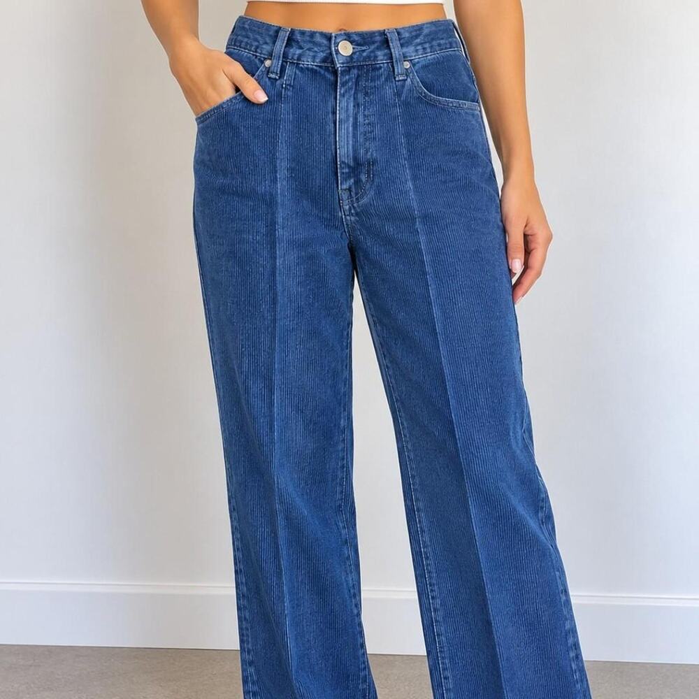 Liz Claiborne Blue Corduroy Pants